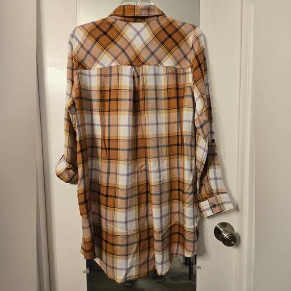 NWT Maurice’s plaid button-down long sleeve shirt -Size M - Picture 5 of 6